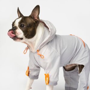 Sammy Splash Suit | Water-Resistant One-Piece Dog Raincoat - M